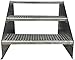 Produktbild 3 Stufen Standtreppe Stahltreppe freistehend Breite 80cm Höhe 63cm Verzinkt/Robuste Außentreppe/Stabile Industrietreppe für den Außenbereich