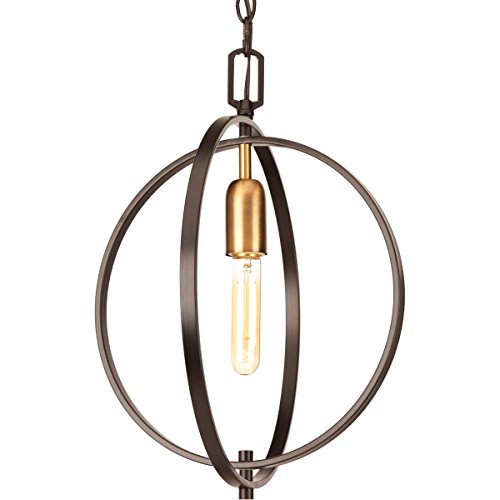 Progress Lighting P5180-20 Traditional/Casual 1-60W Med Pendant, Antique Bronze