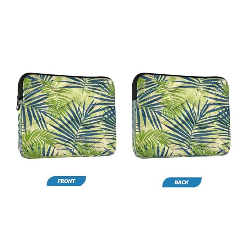 Funda para portátil de 13-14 pulgadas impermeable verde hoja miniatura 2