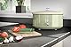 Swan Retro SF17031GNEU Slow Cooker 6,5L Abnehmbarer Kochbehälter, PFOA- und PTFE-freier Keramischer Antihaft-Behälter, 3 Temperaturstufen, Glasdeckel, Vintage-Design, Grün, 320W