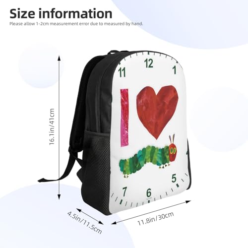 I Love The Very Hungry Caterpillar Backpack – Water-Resistant Laptop Bag, 15" Compartment, Lightweight Unisex Daypack For Work & Travel3