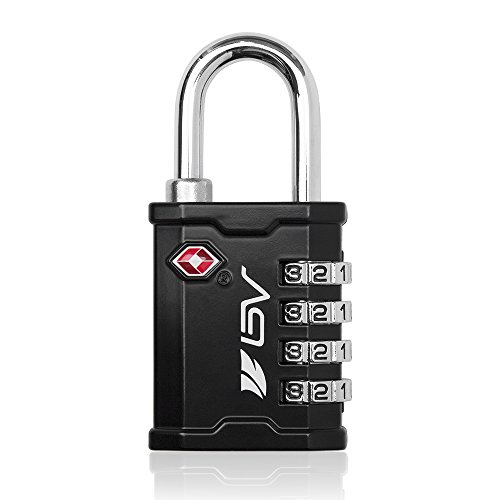 BV TSA Accepted Combination Luggage Padlock for Gun Cases, Transporting Equipment Cases in