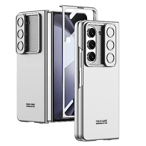 Galaxy Z Fold6ケース,手帳型 強化ガラス膜 スライドカバー レンズ保護 折り畳 完全な保護 みおしゃれ 薄型 超軽量 つや消しの表面 ストラップ ワイヤレス充電サポート 衝撃吸収 キラキラ 人気 プラスチック スタンド 財布型 かわいい フリ