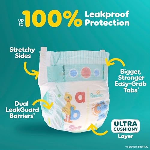 Image of Pampers Diapers - Baby Dry - Size 4, 92 Count, Absorbent Disposable Infant Diaper (Packaging May Vary)