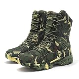 EinLasai Men’s Tactical Boots Camouflage: Breathable Army Combat Boots with Ankle Support for Hiking & Camping – Outdoor Military Boots Non-Slip for Survival Green