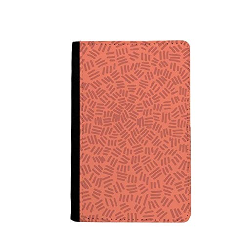 Portefeuille passeport rouge à rayures pour voyage