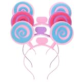 Amosfun 3pcs Lollipop Headband Creative Glow Lollipop Headband Hair Hoop for Boys Girls