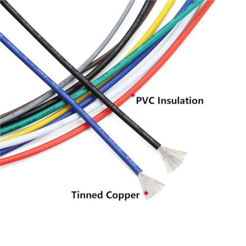 Cable electrónico UL1569 de 14AWG con aislamiento de PVC verde para extensión LED de 2 metros 4