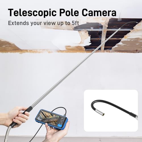 Teslong MS450 Cámara Endoscópica Telescópica de 5FT para Inspección de Techo y Cielo Raso miniatura 2