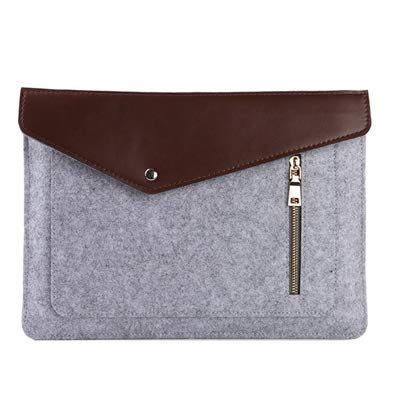 Laptop Bag 11 12 13.3 15 Women's Wool Felt Sleeve Laptop Bag 14.1 15.6 Leather Case
