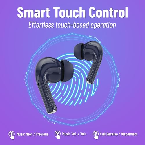 Image of AROMA TWS20 Sonic V5.4 Upto 60Hr Playtime* ENC Dual Paring Fast Charging, Heavy Bass Bluetooth