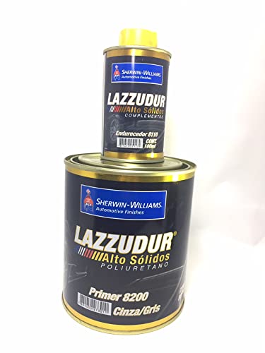 Primer Automotivo Pu Cinza/gris 8200 Lazzuril Alto Solido