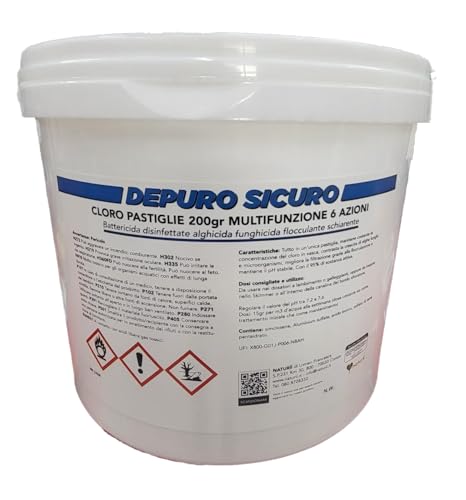 Depuro Sicuro Pastiglie Cloro Multifunzione 6 Azioni 200g