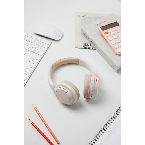 Image of Phiaton PPU-BN0300WH01 BonoBeats Lite Bluetooth On-Ear Headphones with Microphone, Digital Hybrid Active Noise Canceling, PPU-BN0300 (Beige)