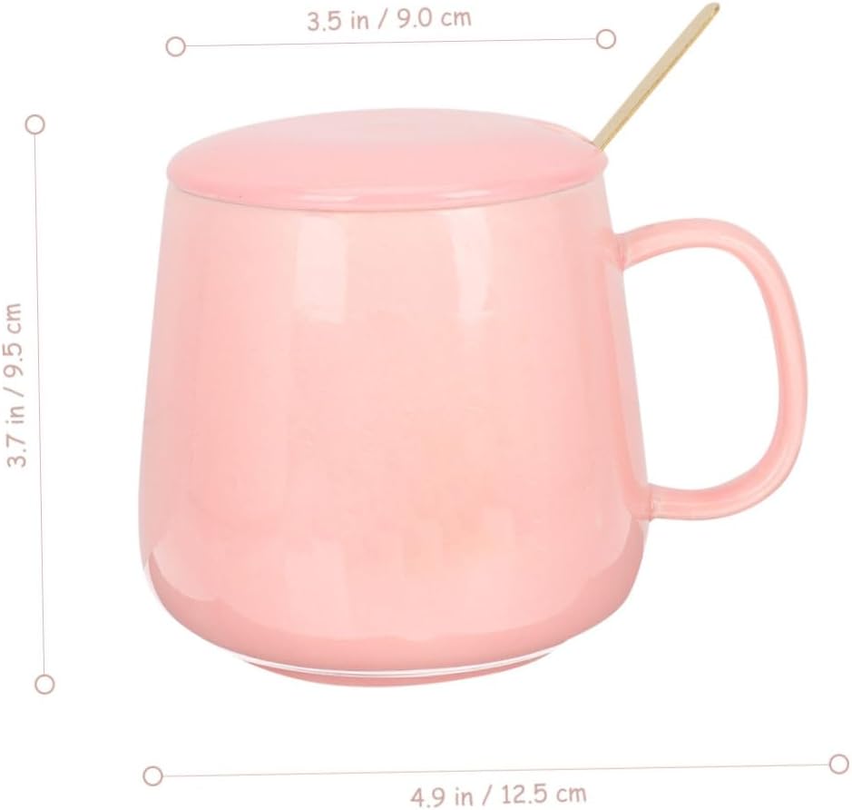 Multifunctional USB Electric Cup Warmer with Thermostatic Heating Portable Pink Drinking Mug for Home Office Automatic Temperature Control Comfortable Grip and Insulated Design