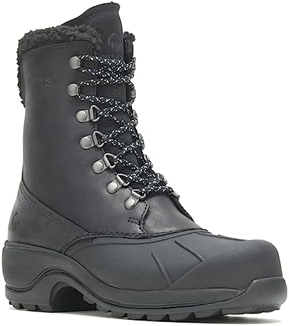 Wolverine Women's Frost Tall Snow Boot, Black Leather, 8.5 | Image 3