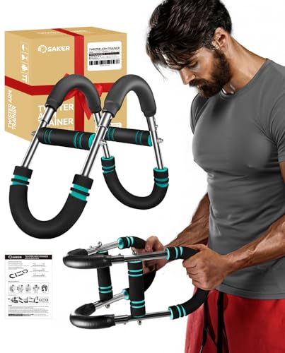 2026 New Saker Twister Arm Trainer, Adjustable Chest Workout Equipment,Forearm Strengthener, Arm Exercise Gift for Home Gym, for Men, Ideas for Fitness Enthusiasts (40-90LB)