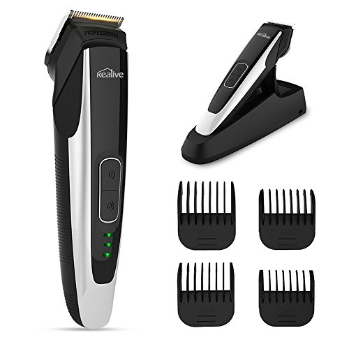 Trimmer Chrome Pro Hair Clipper, Haircut Kit Professional for Men Total Body Grooming 4 pcs, Gift for Men/dads/Husbands/Boyfriends