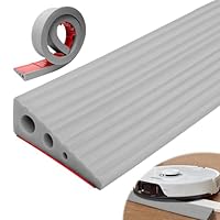Türschwellenrampen, 100x6.5x2.5CM Schwellenrampe, PVC Rollstuhlrampe, rutschfeste Oberfläche, Gummirampe Auffahrrampe Schwellenrampe für Rollstuhl, Kinderwagen, Rollator oder e Scooter