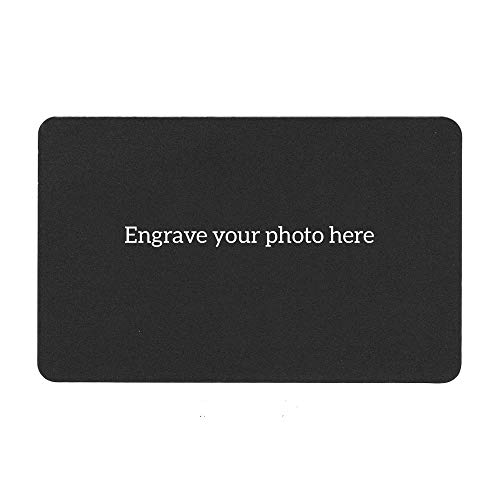 Dreambell Anodized Aluminum Fully Personalized Photo Text Custom Engraving Metal Wallet Mini Love Insert Message Note Card