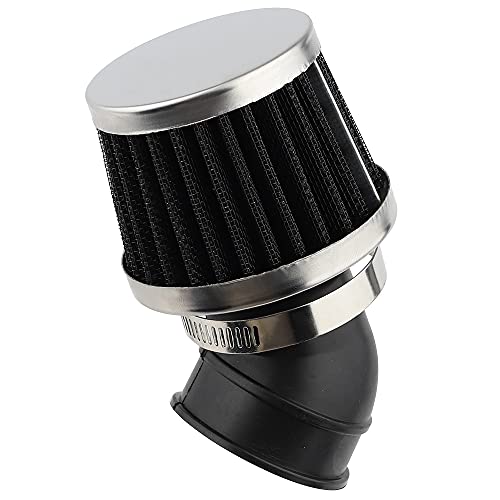 Alonegoer 35Mm 45 Degree Bend Inlet Air Filter Compatible With 50Cc 70Cc 90Cc 110Cc 125Cc Kawasaki Yamaha Motorcycle Atv Quad Dirt Bike Pit Mini Scooter Go Kart Moped #TOP2