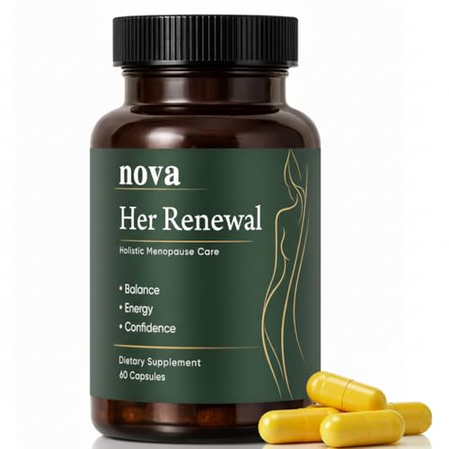 NOVA Menopause Supplements for Women Menopouse Reliet & Uttaility Comfort & Daily Well-Being 60 Count (A)