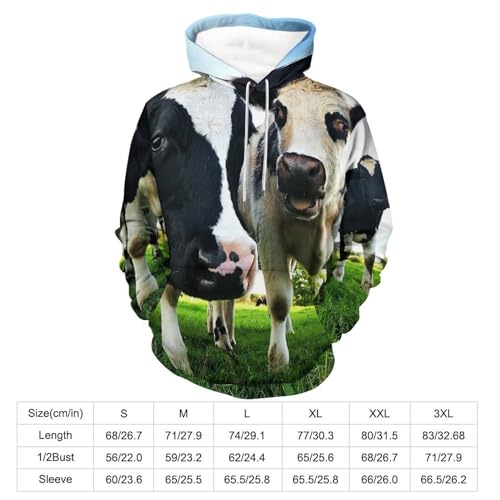 Sweat à Capuche Vache des Prés pour des Week-ends Cocooning Décontractés en Taille S - 2