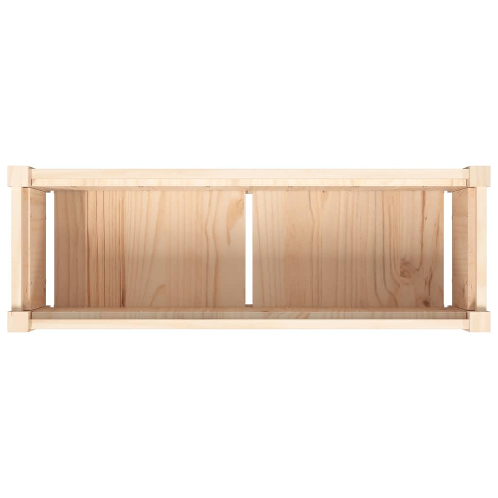 Donice ogrodowe 2 szt lite drewno sosnowe drewniane duże skrzynie na kwiaty na taras balkon dekoracyjne pojemniki do sadzenia warzyw wysokie wymiary 90x31x31 cm montaż wymagany