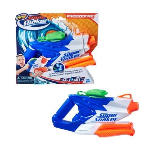 Hasbro Super Soaker B8249EU4 - FreezeFire 2.0 Wasserpistole, mit Eiswürfel-Technologie