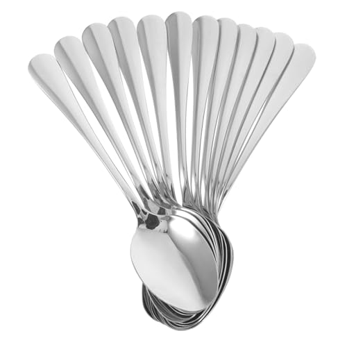 COLLBATH 12 Piezas Cucharas Inoxidable Cucharas de Utensilios de Duraderos y Fáciles de Limpiar