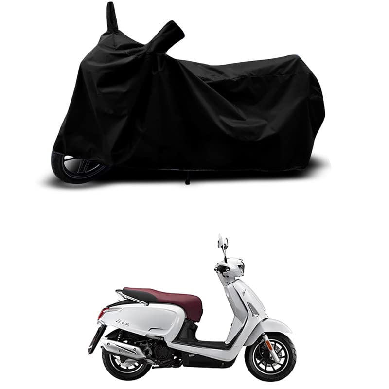Image of 100% Scratchproof /UV-Rays /Heat Protection /Birds Dropping /Water Resistant /Dust Proof /Waterproof /Full Bike Scooty Two Wheeler Body Cover Compatible for 22 Motors Like200 All Varients[Black]