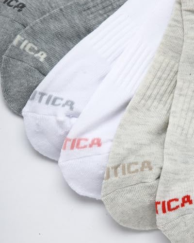 Image of Nautica Womens Low Cut Socks - 6 Pack Soft Stretch Breathable Mesh Cushioned Athletic Performance No Show Socks for Women