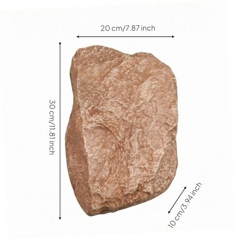 Roca artificial marrón de 30cm para decorar un jardín natural 5