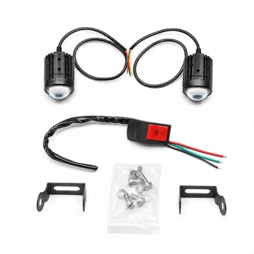 Image of Mini LED Fog Light | Bright Auxiliary Driving Lights for Bike | Set of 2