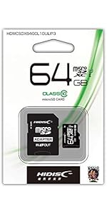Amazon | microSDXCカード 64GB CLASS10 UHS-1対応 “高速転送” [M便 1