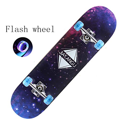 Preisvergleich Produktbild Skateboarding, Einsteiger-Profi-Board, Kurzboard-Jungen und Mädchen Teenager, Vierrad-Roller. (Blitzrad)