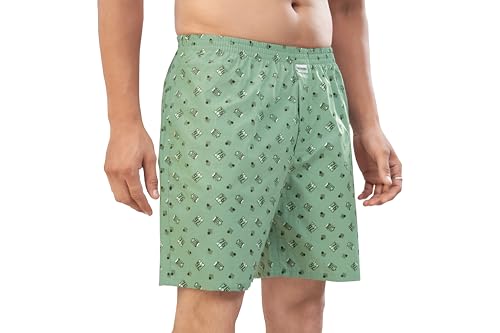Image of Nermosa Men's Pure Cotton Printed Boxer Shorts - Soft, Breathable, All-Day Comfort (Pack of 3) | Boxers |