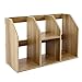 FASJ Desktop-Bücherregal, Kompaktes, mehrschichtiges Design-Bürolagerregal aus verdicktem Holz-Display-Regal 23,6 x 14,2 x 7,9 Zoll, Bürobedarf Organizer Lagerregal