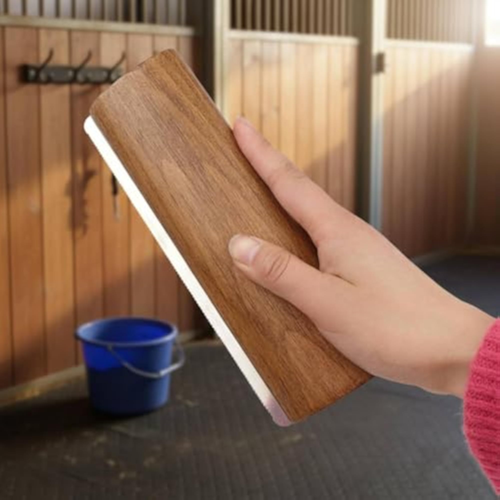 Sturdy Wood Handle Horse Sweat Scraper