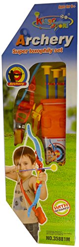 ITM Ensemble de tir à l'arc pour Enfants King Sport avec étui - Design Infrarouge - 6 Ans et Plus