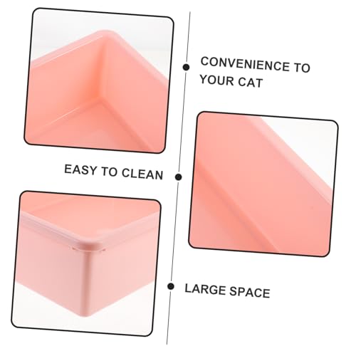 SUPVOX 1 Conjunto De Caixa De Areia Para Gatos Colher De Areia Para Gatos Aberto Vaso Sanitário Para