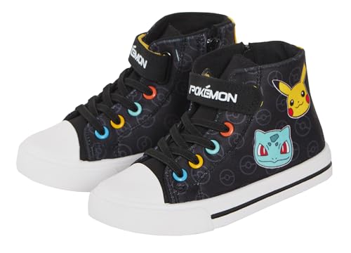 Pokemon Zapatillas deportivas Pikachu de lona con cremallera