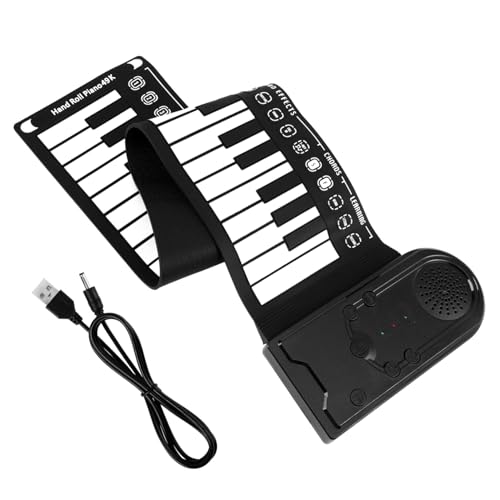 EXQUIMEUBLE 可能音量段 折りたたみ式鍵電子ピアノ アップデザイン録音機能搭