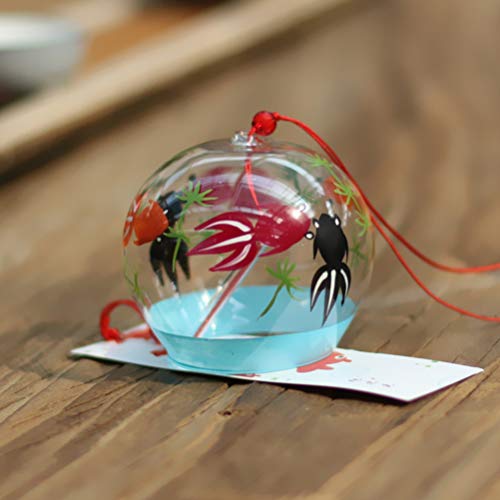 Garneck Glass Wind Bells Japanese Wind Chime Flower Chime Handmade Birthday Gifts For Gardens Hallways Stores Corridors Yards Home #TOP6