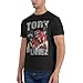 Tory Rapper Lanez Short Sleeve T Shirt for Men,Colorful Mens Crewneck T-Shirt Breathable Cotton Graphic Tee Shirts Top for Men Youth Clothing Medium Black Shirt