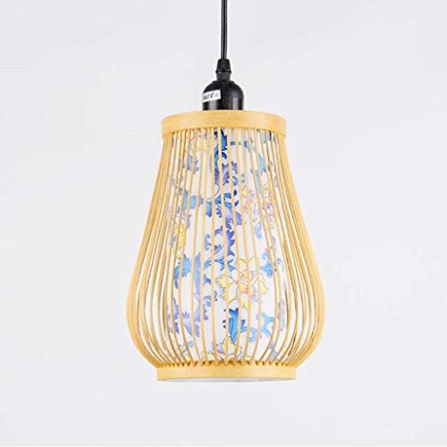 Lustre exquis en bambou style japonais luminaire chic pour restaurant