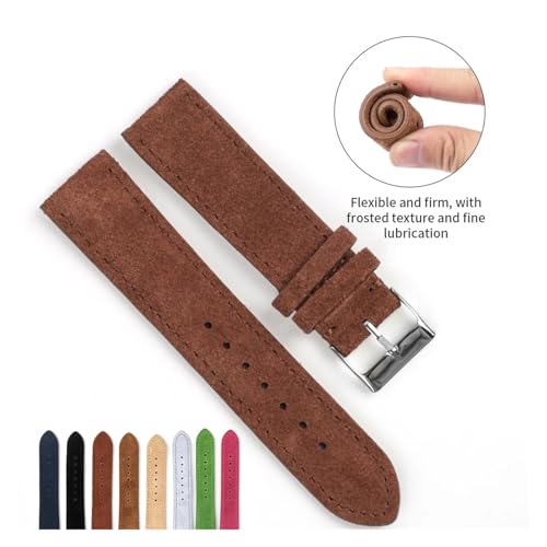Sangle montre cuir véritable et boucle acier inoxydable - 5