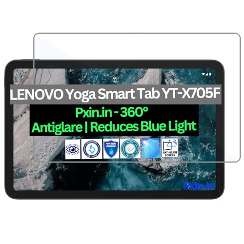 Image of Pxin Tablet Anti Bluelight and Anti Glare Screen Guard compatible with LENOVO Yoga Smart Tab YT-X705F | BLUVLightblock Tech | Scratch Proof | Prevents bluelight | Eye Protection | No Dry Eyes