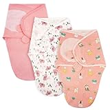 SUPER DOUX:La couverture d'emmaillotage AYBUY est fabriquée en coton biologique de qualité supérieure, léger et ventilé, qui permet à votre nouveau-né de se sentir tenu et bien au chaud.Aidera votre bébé à rester parfaitement emmailloté, à se sentir bien et à dormir paisiblement.