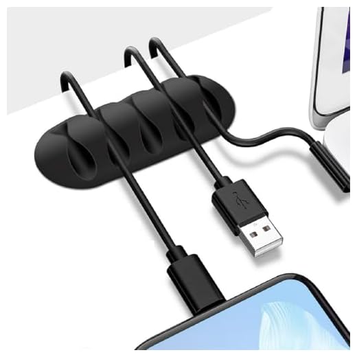 1 Pack TPR Black Cord Organizer - Adhesive Cable Clips Holder for Desk, Wall, Car - Wire Management Clips for iPhone Charger, USB, Computer Cables -Cord Keepers with Strong Sticky Backing